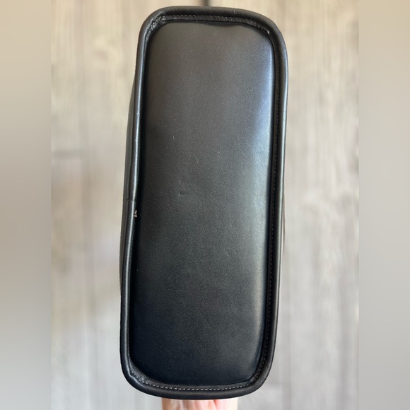 Vintage Coach Bleecker Street handbag. Made in USA 🇺🇸 outside pocket, dk gray - Picture 10 of 15